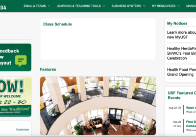 MyUSF, OASIS websites to get a new look this fall