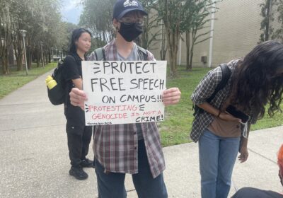 USF admin shuts down protest calling for free speech