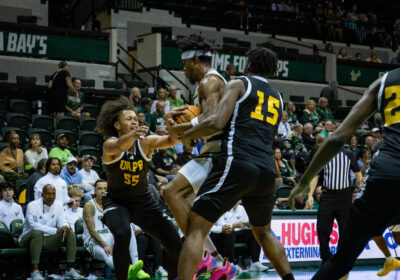 USF men’s basketball wins home opener amid first half brawl